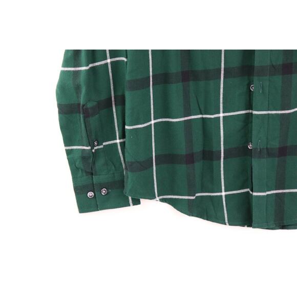 Alfani Mens Shirt Green Size Small Parsons Plaid Print Button Up MSRP $65 - Picture 3 of 8